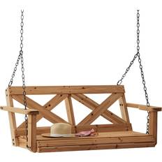 Playground on sale Backyard Discovery All Cedar Farmhouse Porch Swing