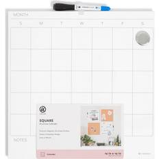 U Brands Magnetic Tile Dry Erase Calendar Whiteboard