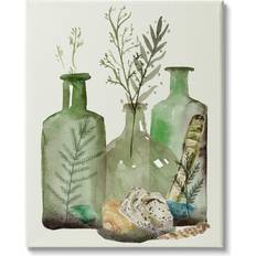 Stupell Industries Wall Green - Melissa Wang Fern Plants Nautical Framed Art