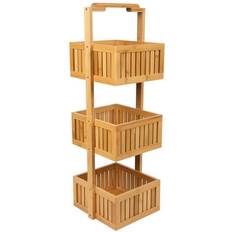 Wood Shower Baskets, Caddies & Soap Shelves Kennedy International Organize It All Lohas Bamboo Deluxe 3-Tier