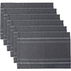 Cloths & Tissues Design Imports DIIÂ® French Stripe 6ct. Place Mat Gray