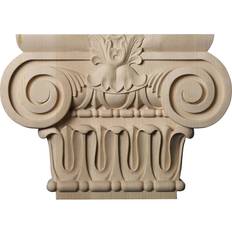 Ekena Millwork 2-5/8 12-7/8 9-1/8 Unfinished Wood Large Bradford Roman Ionic Capital