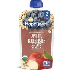 Happy Baby Apples, Blueberries & Oats Pouch 4oz