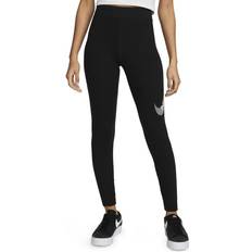Nike Women's Sportswear Swoosh High Waisted Leggings - Black/White