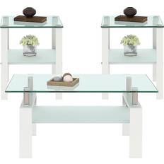 ODUSE-DAILY Set of 3 Coffee Table 23.6x39.4" 3