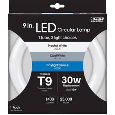 Fluorescent Lamps Feit Electric T9 4-Pin LED Tube Light Color Changing 30 Watt Equivalence 1 pk