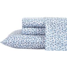 Queen size sheets size Laura Ashley Lavange Vine 4-Pc. Bed Sheet Blue