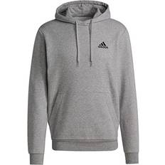 Adidas Essentials Fleece Hoodie - Medium Grey Heather/Black