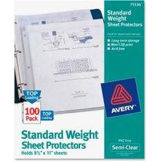 Avery Correction Tape & Fluid Avery 75536 Top-Load Polypropylene Sheet Protectors Letter Semi-Clear