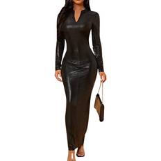 MakeMeChic Women's Maxi Bodycon Dress