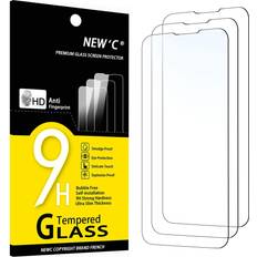New'C 9H Premium Tempered Glass Screen Protector for iPhone 13/13 Pro/14 3-Pack