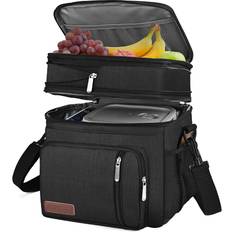 MIYCOO Double Deck Insulated Soft Large Lunch Cooler Bag Kitchen Storage