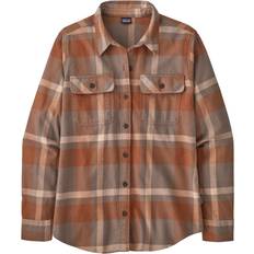 Patagonia Shirts Patagonia Women's Long Sleeve Organic Cotton Midweight Fjord Flannel Shirt - Comstock/Dusky Brown