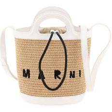 Marni Crossbody Bags Marni White Mini Tropicalia Bucket Bag