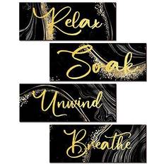 Relax Soak Unwind Breathe Wall Decor 4