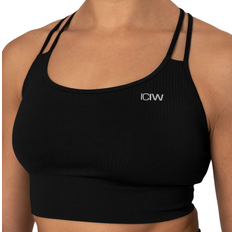 ICANIWILL Ribbed Define Seamless Sports Bra - Black