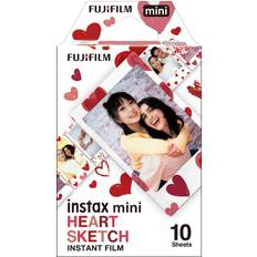 Fujifilm Instant Film Fujifilm Instax Mini Heart Sketch Film 10 Pack