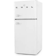 White Integrated Refrigerators Commercial Cool 4.5 cu. TM Retro Mini White