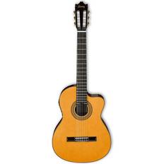 Ibanez Acoustic Guitars Ibanez Ga Series Ga6ce Classical Cutaway Acoustic-Electric Guitar Natural