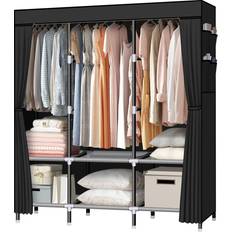 Black Wardrobes Lokeme PWC0003 Wardrobe 61x69"