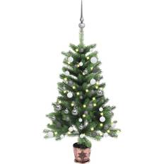 vidaXL LEDs & Ball Christmas Tree 35.4"