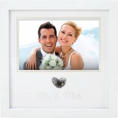 Square picture frames Pearhead Mr. & Mrs. Wedding Thumbprint Photo Frame 8x8"