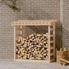 Ovner vidaXL Firewood Rack 108x64.5x110 cm Solid Wood Pine