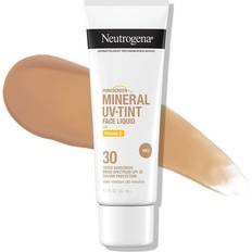 Sunscreen & Self Tan Neutrogena Purescreen+ Mineral UV Tint Face Liquid with Vitamin E, Tinted Mineral Sunscreen