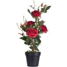 Vickerman 522806 21" Red Rose Plant Office Flowers