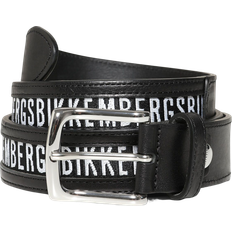 Bikkembergs Men's Narrow leather Belt with Tape