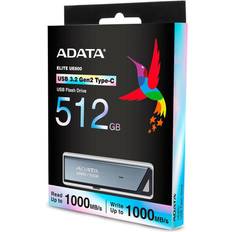 512 GB - USB Type-C Minnepenner Adata Elite UE800 512GB USB 3.2 Gen 2 Type-C