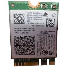 Trådløse nettverkskort Lenovo Intel Dual Band Wireless-AC 3160 netværksadapter M.2 Card