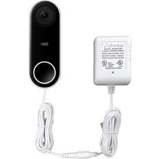 Power Supplies OhmKat Video Doorbell Power Supply Compatible with Nest Hello (White)