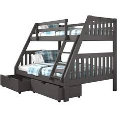 Built-in Storages - Twin Beds Donco kids Austin Mission Bunk Bed