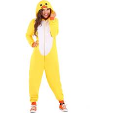 Pets Costumes Yellow Duck Onesie Women Fancy-Dress Costume