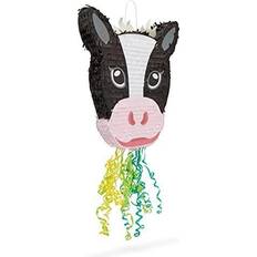 Number 2 Pull String Pinata for Construction Birthday Party Supplies,  16.5x12x3