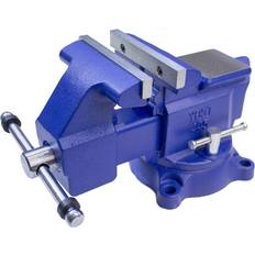 Bench Clamps Gibraltar Yost Vises 445 Combination Vise Utility Pipe Vise Secure Grip with Base Large Pipe Jaw Capacity Made Bench Clamp
