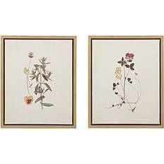 Martha Stewart French Herbarium Framed Art 18x22" 2
