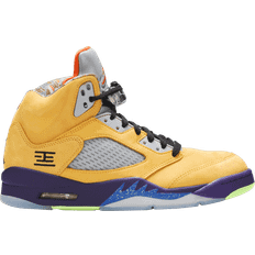 Nike Polyester Shoes Nike Air Jordan 5 Retro SE What The M - Varsity Maize/Court Purple/Ghost Green/Solar Orange