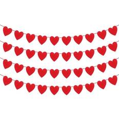 Katchon Garlands Felt Heart 4-pack