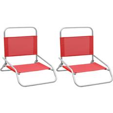 Campingstoler vidaXL Folding Beach Chairs 2pcs