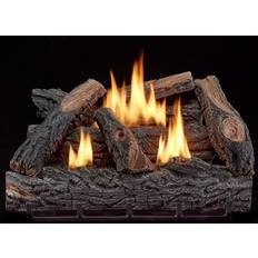 Pleasant Hearth Wildwood 24 inch Dual Fuel Vent Free GAS Log Set 30,000 BTU