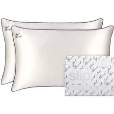 Slip Pure Silk Queen Duo Pillow Case Black