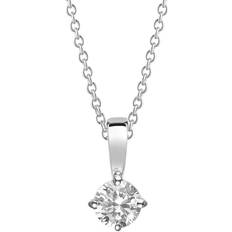 Sif Jakobs Princess Piccolo Pendant Necklace - Silver/Transparent