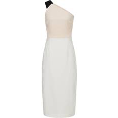 Knee Length Dresses - White Reiss Riana One-Shoulder Dress