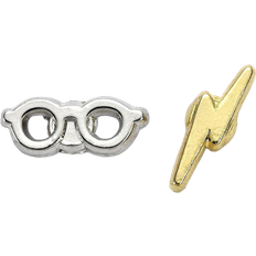 Harry Potter Lightening Bolt & Glasses Earrings - Gold/Silver
