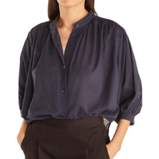 Rebecca Taylor Balloon-Sleeve Button-Up Top