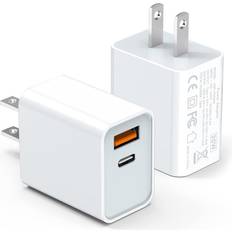 USB-C Wall Charging Block 20W 2-pack