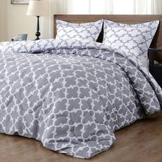 Downluxe Lightweight Reversible Bedspread Black, Gray (233.7x223.5)