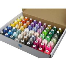Thread & Yarn Simthread 63 Brother Colors Polyester Embroidery Machine Thread Kit